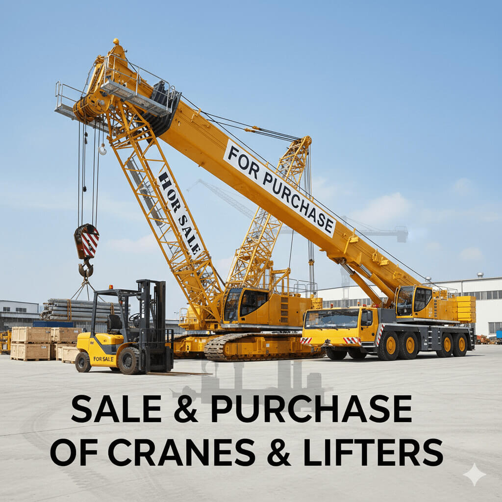 Sale and Purchase of Crane and lifter in karachi